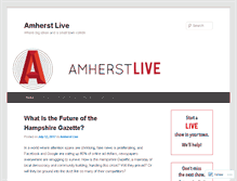 Tablet Screenshot of amherstlive.com